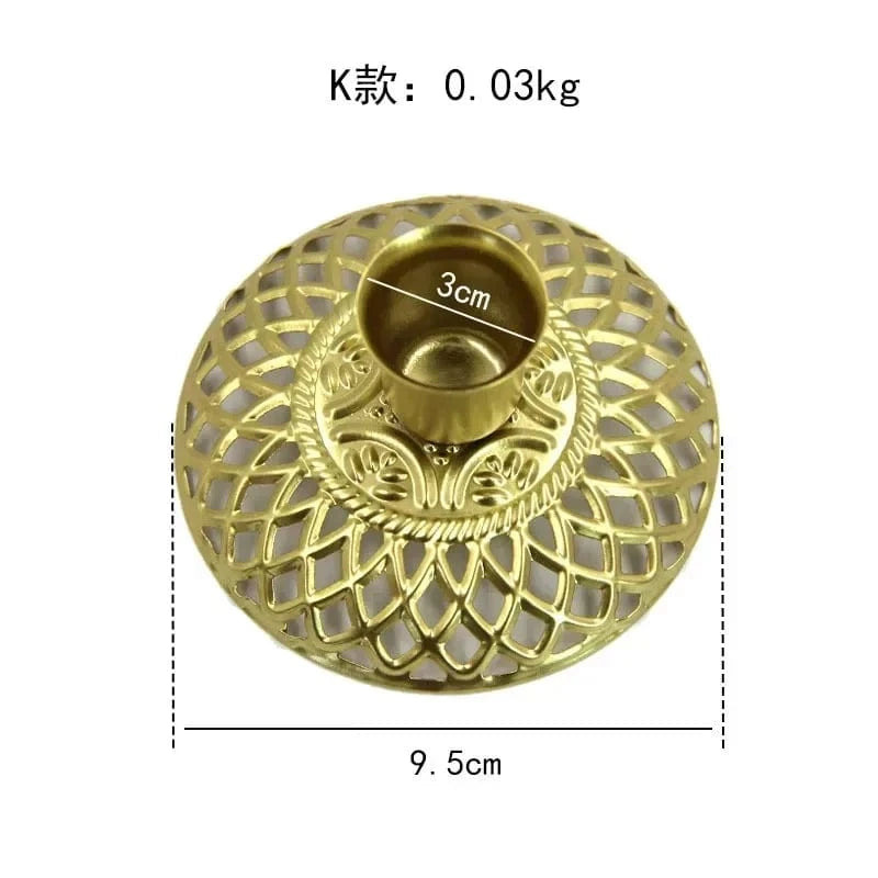 Bougeoir en fer forgé | Accessoire déco au charme authentique K