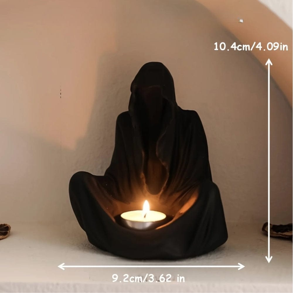 Bougeoir Halloween gothique | Décoration sombre et mystérieuse Noir