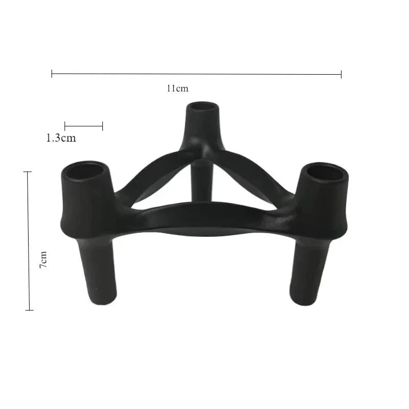 Bougeoir Nagel | Design modulable et iconique 1 pièce mat forme 2