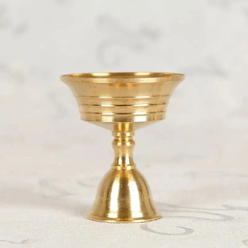 Bougeoir or | Accessoire décoratif brillant et sophistiqué 1 Pièce 6cm