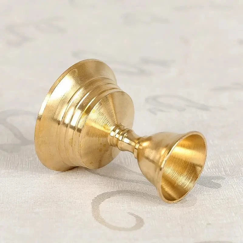 Bougeoir or | Accessoire décoratif brillant et sophistiqué 1 Pièce 7cm