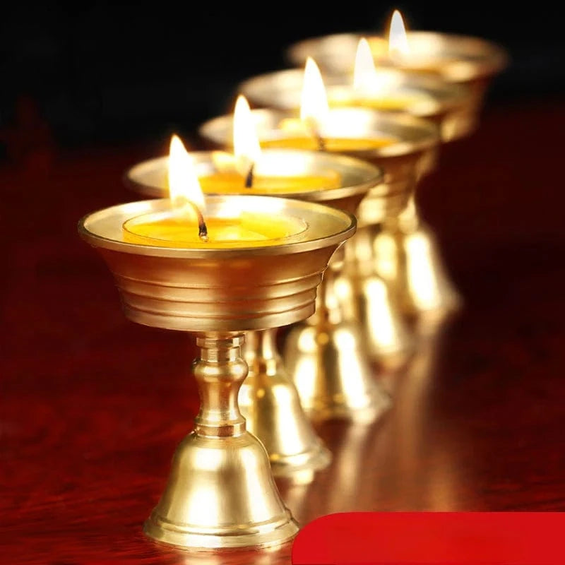 Bougeoir or | Accessoire décoratif brillant et sophistiqué