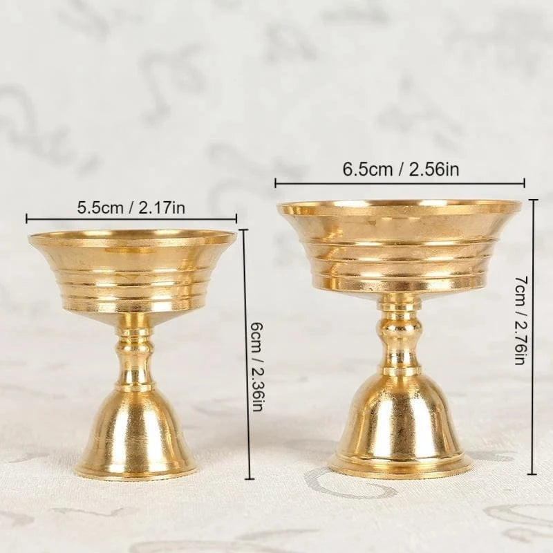 Bougeoir or | Accessoire décoratif brillant et sophistiqué