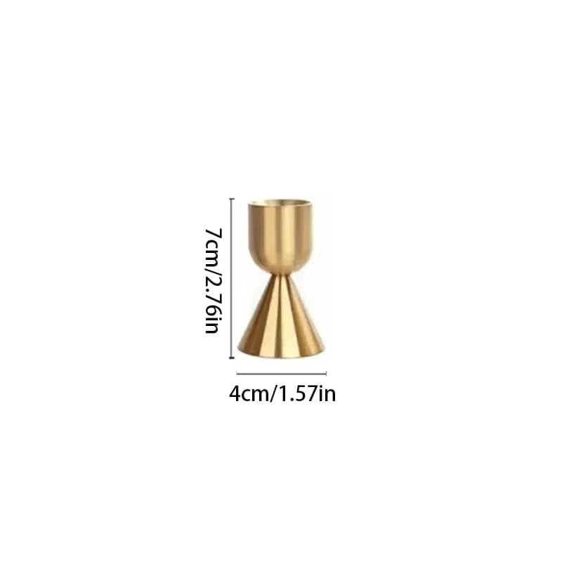 Bougeoir sur pied | Style raffiné pour illuminer votre intérieur 13.5x4 cm