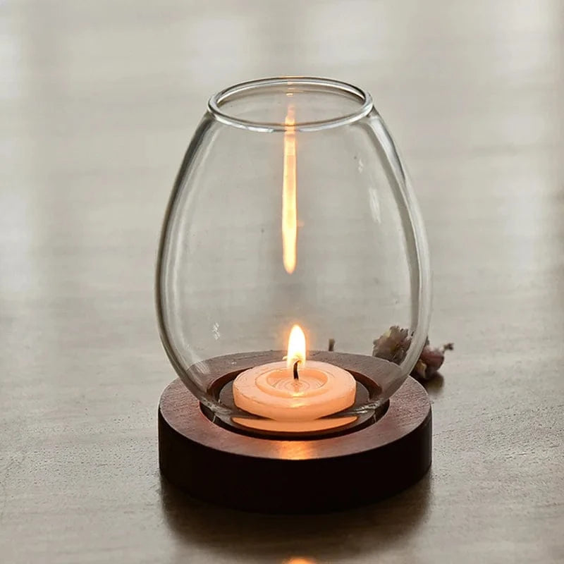 Bougeoir transparent | Ambiance lumineuse et moderne A