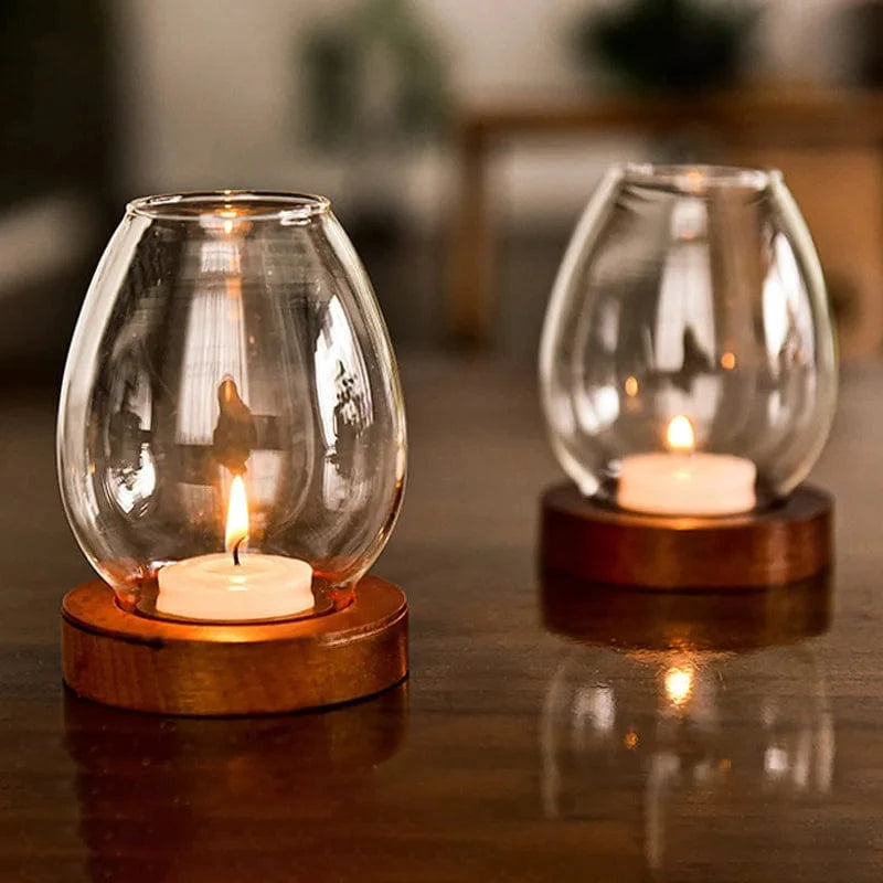 Bougeoir transparent | Ambiance lumineuse et moderne A