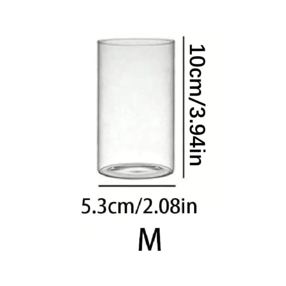 Bougeoir verre | Transparence raffinée 10x5.3 cm