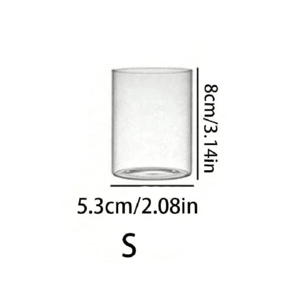 Bougeoir verre | Transparence raffinée 8x5.3 cm