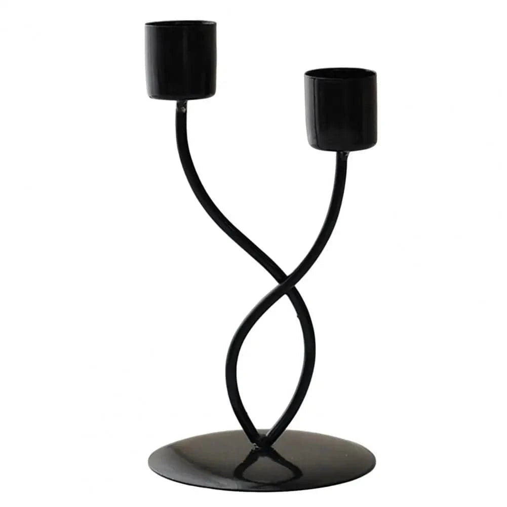 Chandelier bougie | Accessoire décoratif chic et intemporel Noir B