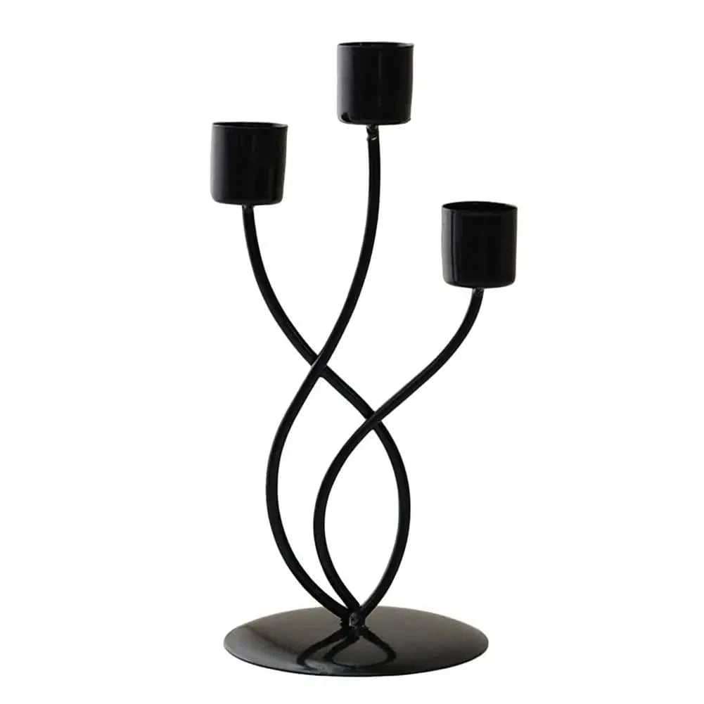 Chandelier bougie | Accessoire décoratif chic et intemporel Noir C