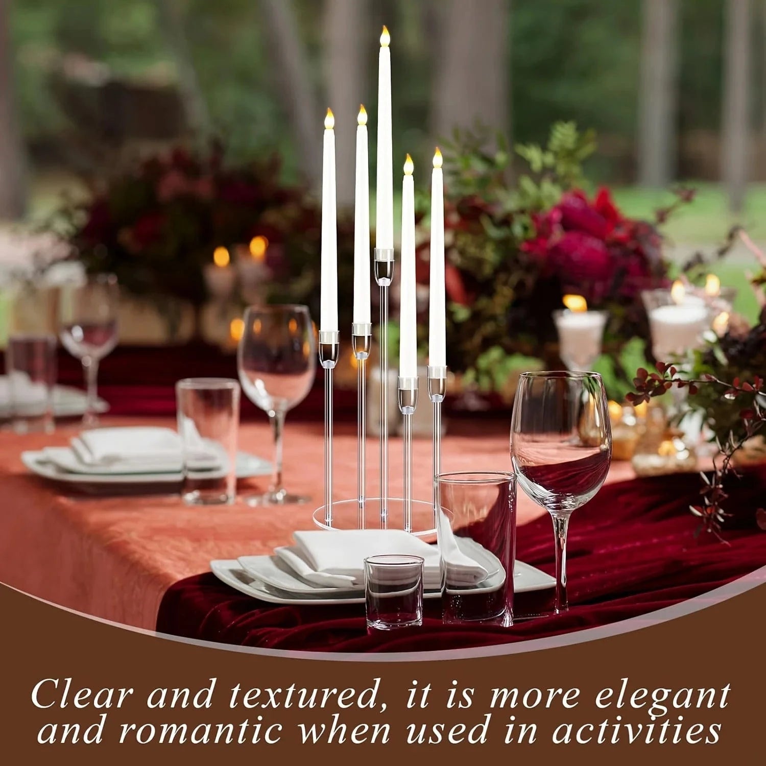 Chandelier transparent | Élégance sobre pour une décoration raffinée Blanc