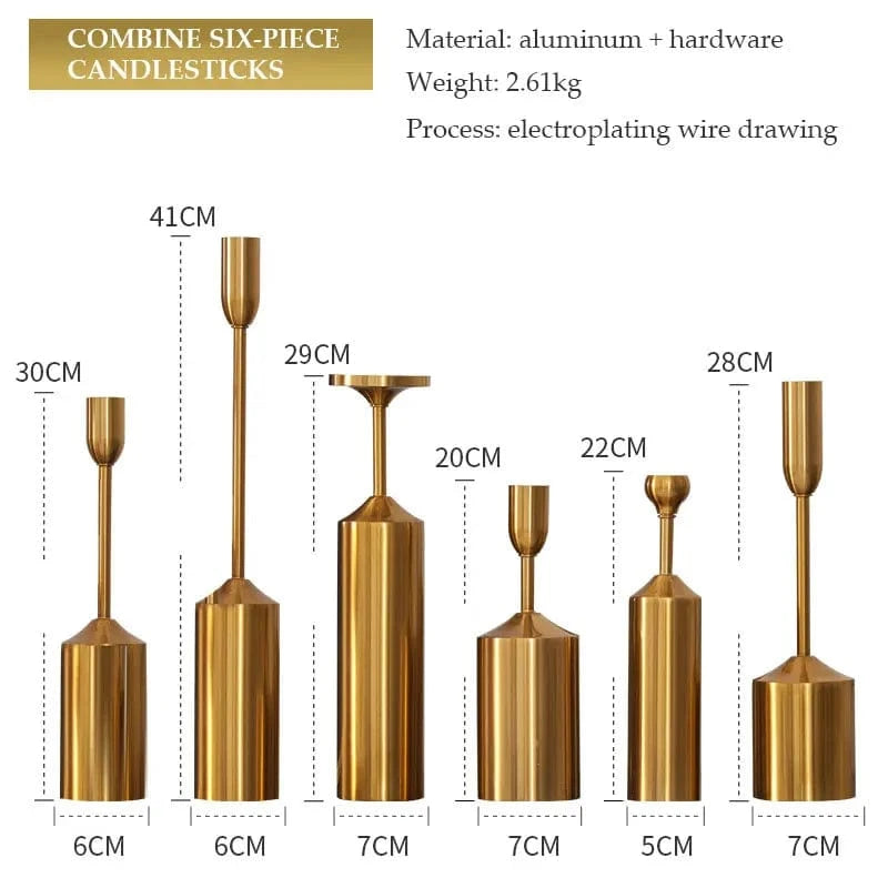 Grand bougeoir sur pied | Élégance majestueuse pour sublimer votre intérieur