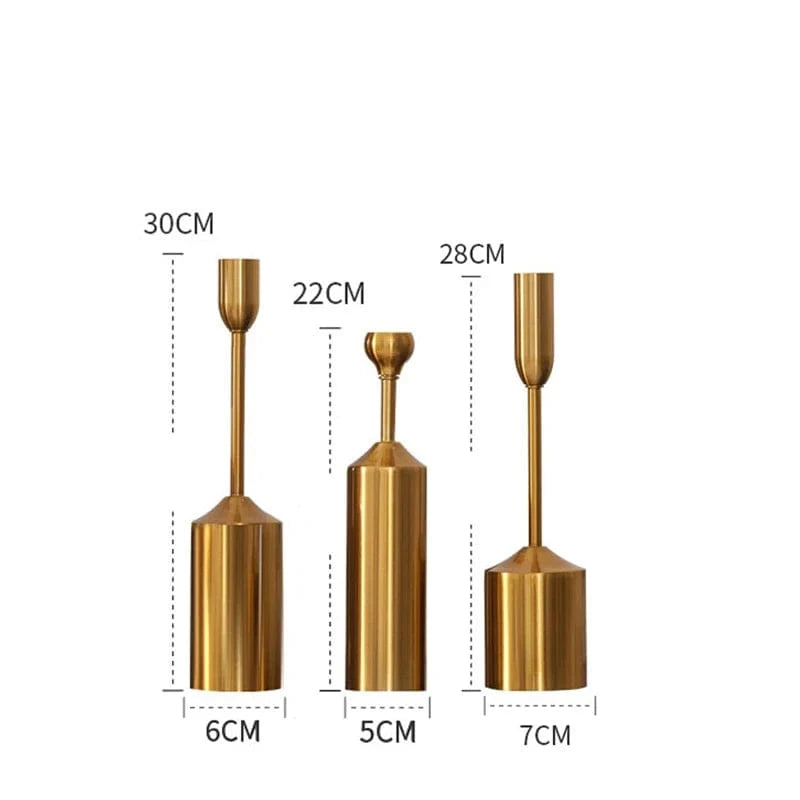 Grand bougeoir sur pied | Élégance majestueuse pour sublimer votre intérieur Set complet 2