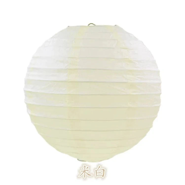 Lanterne chinoise | Ambiance festive et colorée pour vos événements Beige / 15 cm