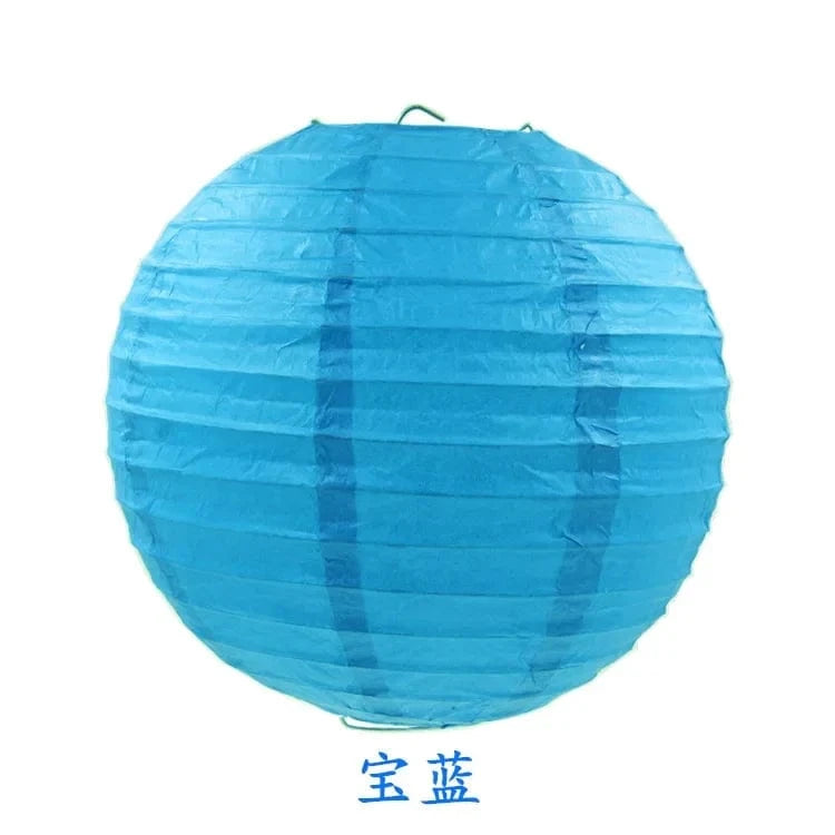 Lanterne chinoise | Ambiance festive et colorée pour vos événements Bleu / 15 cm