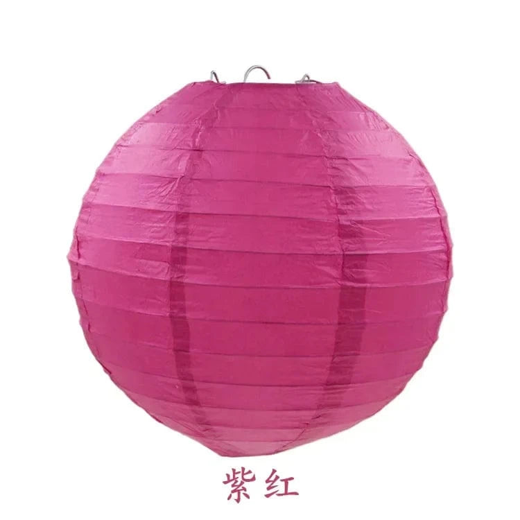 Lanterne chinoise | Ambiance festive et colorée pour vos événements Pourpre / 15 cm
