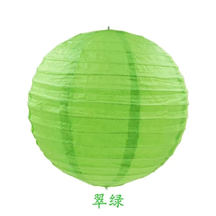 Lanterne chinoise | Ambiance festive et colorée pour vos événements Vert pomme / 15 cm