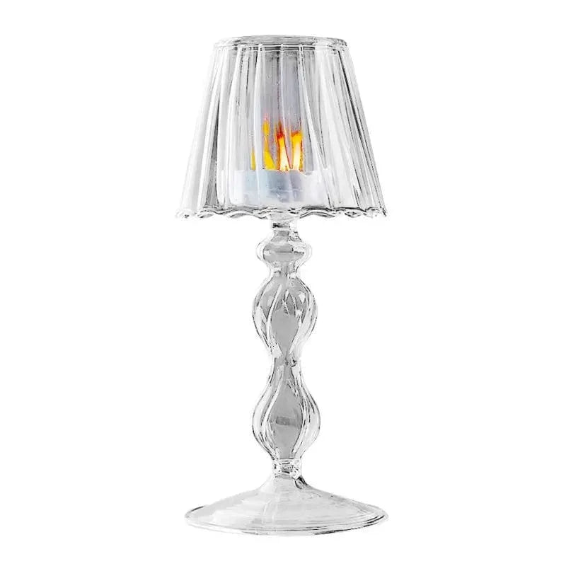 Photophore en forme de lampe | Accessoire lumineux au design transparent 2