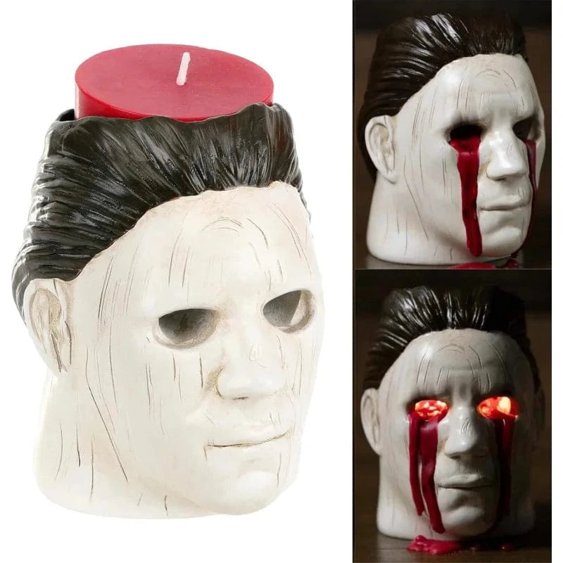 Photophore Halloween tête | Décoration effrayante et originale Mike